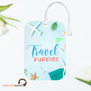 Personalized Resin Luggage Tag Keychain | Custom Luggage Bag Tag for Pet Lover | Carryon Luggage Tag | Tropical Escapes | Shells & Starfish | Sea Breeze Travel Buddy Tag | Sandy Shores Tropical Adventure Luggage Tag - Beachside Journey Travel Buddies Tag