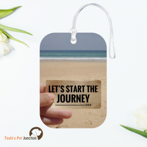 Personalized Resin Luggage Tag Keychain | Custom Luggage Bag Tag for Pet Lover | Carryon Luggage Tag | Seas the Day Beach Inspired Luggage Tag | Seaside Escape Resin Travel Tag | Beachbound Journey - Tropical Travels Sand & Sky Luggage Tag