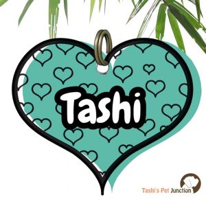 Customized Engraved Pet Name Collar Tags | Unique Cute Resin Dog ID Tags | Personalized Cat ID Tags | Heart Shaped Tags | Midnight Heart | Paw in Teal Outlined in Love Bold Heart Pet ID | Teal Whisper Hollow Love Dark Romance Heartline ID - Teal Heartbeat