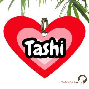 Customized Engraved Pet Name Collar Tags | Unique Cute Resin Dog ID Tags | Personalized Cat ID Tags | Heart Shaped Tags | Red & Pink Halo Circle of Hearts Forever Yours Pet ID | Pink Passion Trio Rings of Love Sweetheart Circles Pet ID - Triple Heart Ring